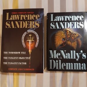 4 Lawrence Sanders Hard Covered Novels Books McNally's Dilemma